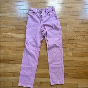 Zara Light Pink Denim Pants